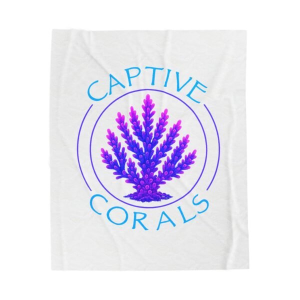 Colorful Coral Plush Blanket | Cozy Throw for Beach Lovers, Gift for Ocean Enthusiasts, Stylish Home Decor