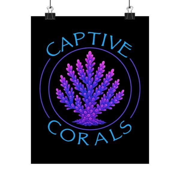 Vibrant Coral Poster, Ocean-Inspired Wall Art, Beach Decor, Captive Corals Art Print, Gift for Ocean Lovers, Home Decor
